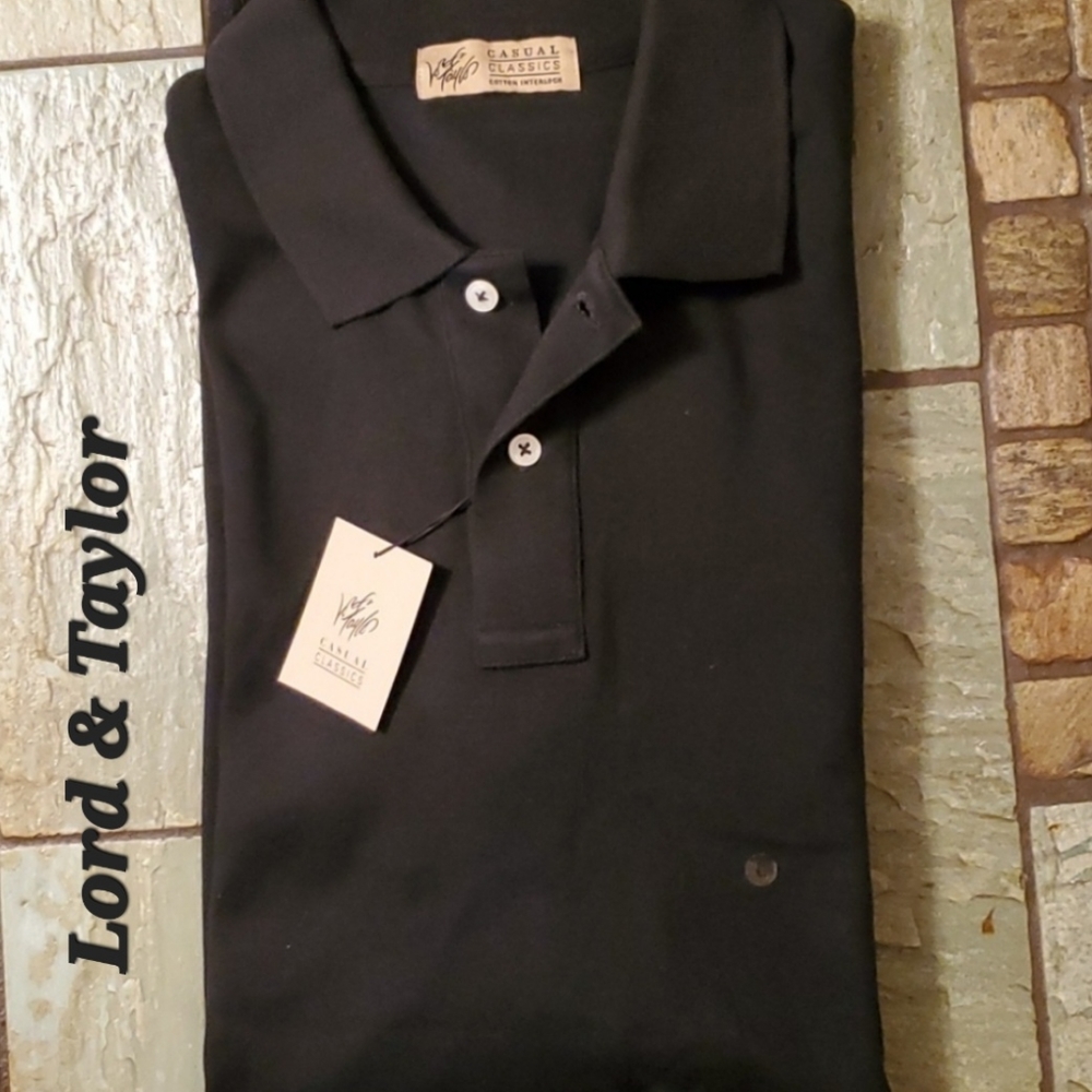 NEW Lord & Taylor cotton SS polo shirt